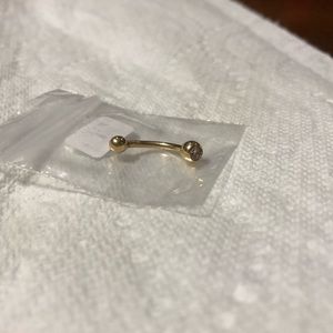 14k gold belly button ring
